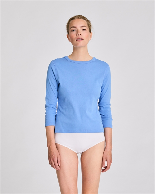 LISVA SASCHA 3/4 SLEEVE TOP AZURINE BLUE
